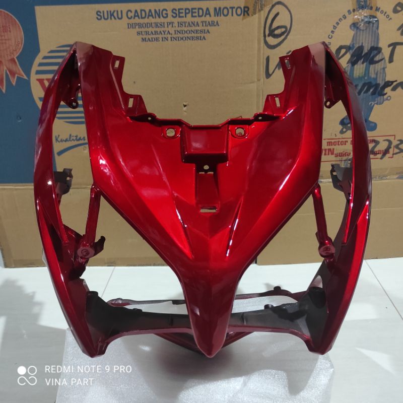 Jual Cover Front Panel Tameng Lampu Depan Vario Techno 125 Fi Old Kzr