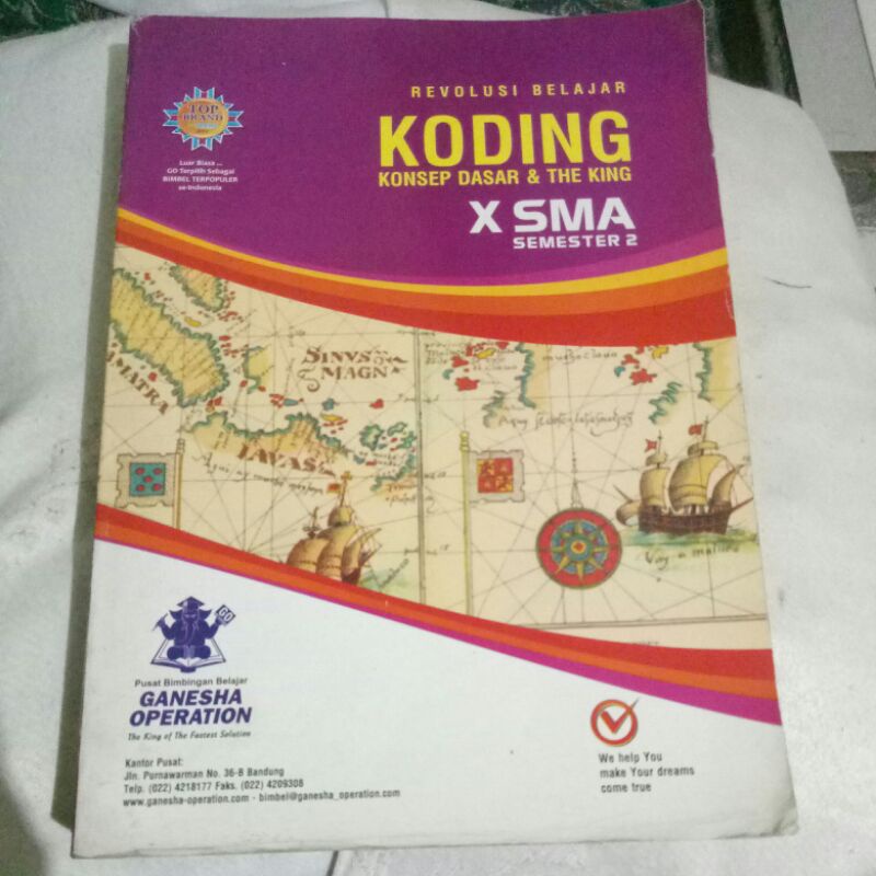 Jual Buku Original KODING Konsep Dasar Dan The King X SMA Shopee