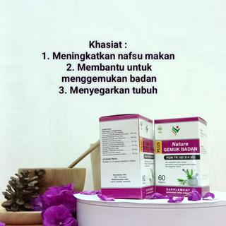 Jual Obat Penggemuk Badan NATURE GEMUK BADAN Untuk Pria Dan Wanita Bpom