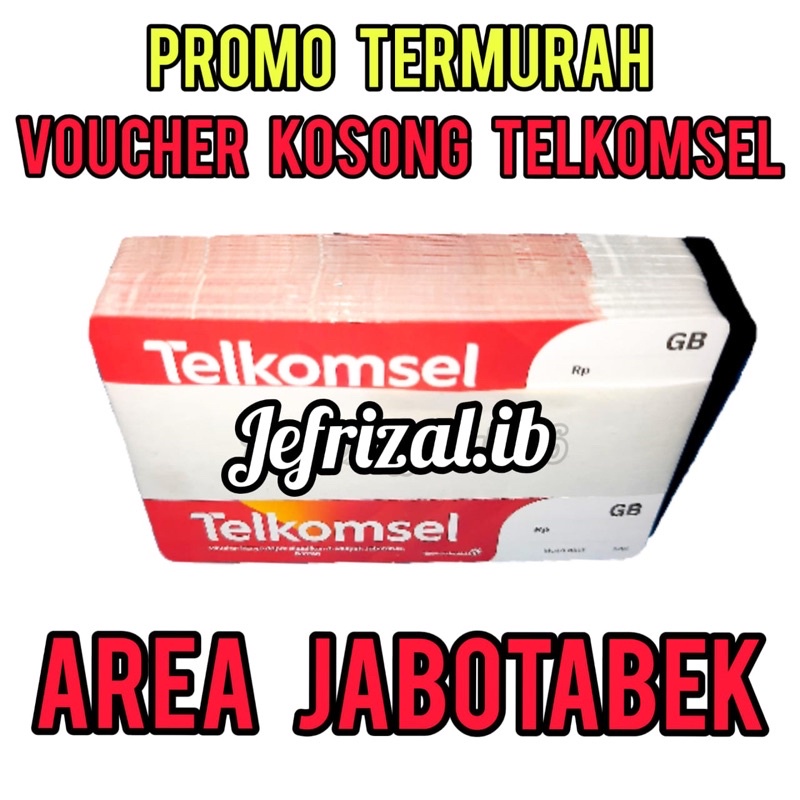 Jual Fisik Voucher Kosong Telkomsel Jabotabek Jabar Ex Shopee