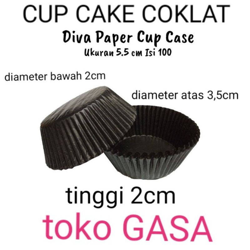 Jual DIVA PAPER CUP CASES D5 5 D6 CUP KERTAS COKLAT CUP ROTI MINI CUP