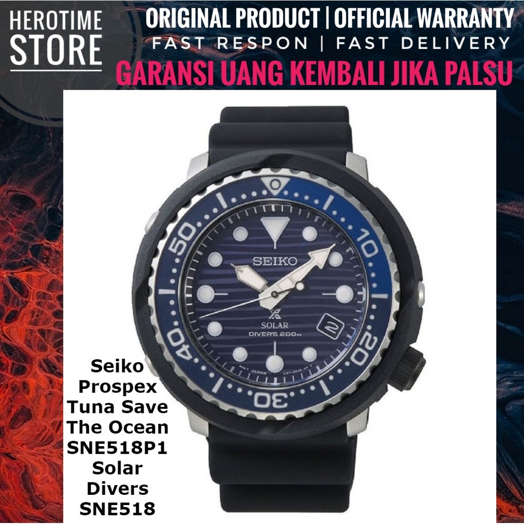 Jual Jam Tangan Seiko Prospex Tuna Save The Ocean Sne P Solar Divers