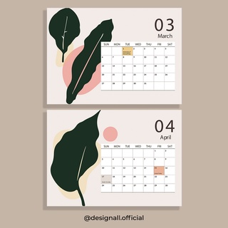 Jual Designall Kalender Meja Kalender Duduk Aesthetic Tahun