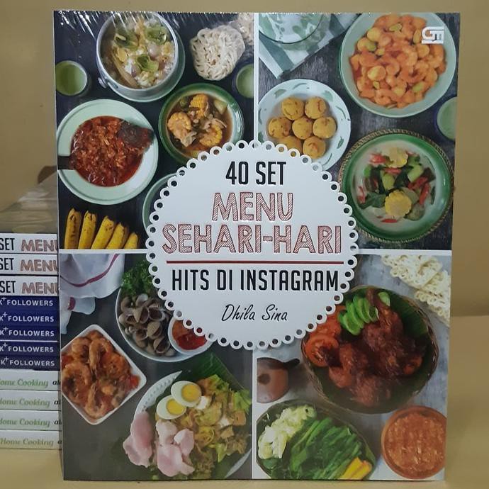 Jual Buku Resep Masakan 40 Set Menu Sehari Hari Hits Instagram Dhila