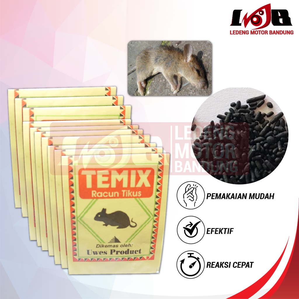 Jual Racun Tikus Temix Uwes Pest Control Ampuh Mati Kering Grosir Murah