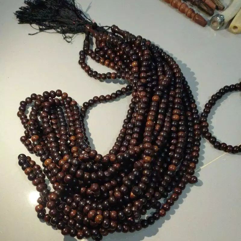 Jual Tasbih Kayu Galih Asem 8mm Tasbih 99 Butir Shopee Indonesia