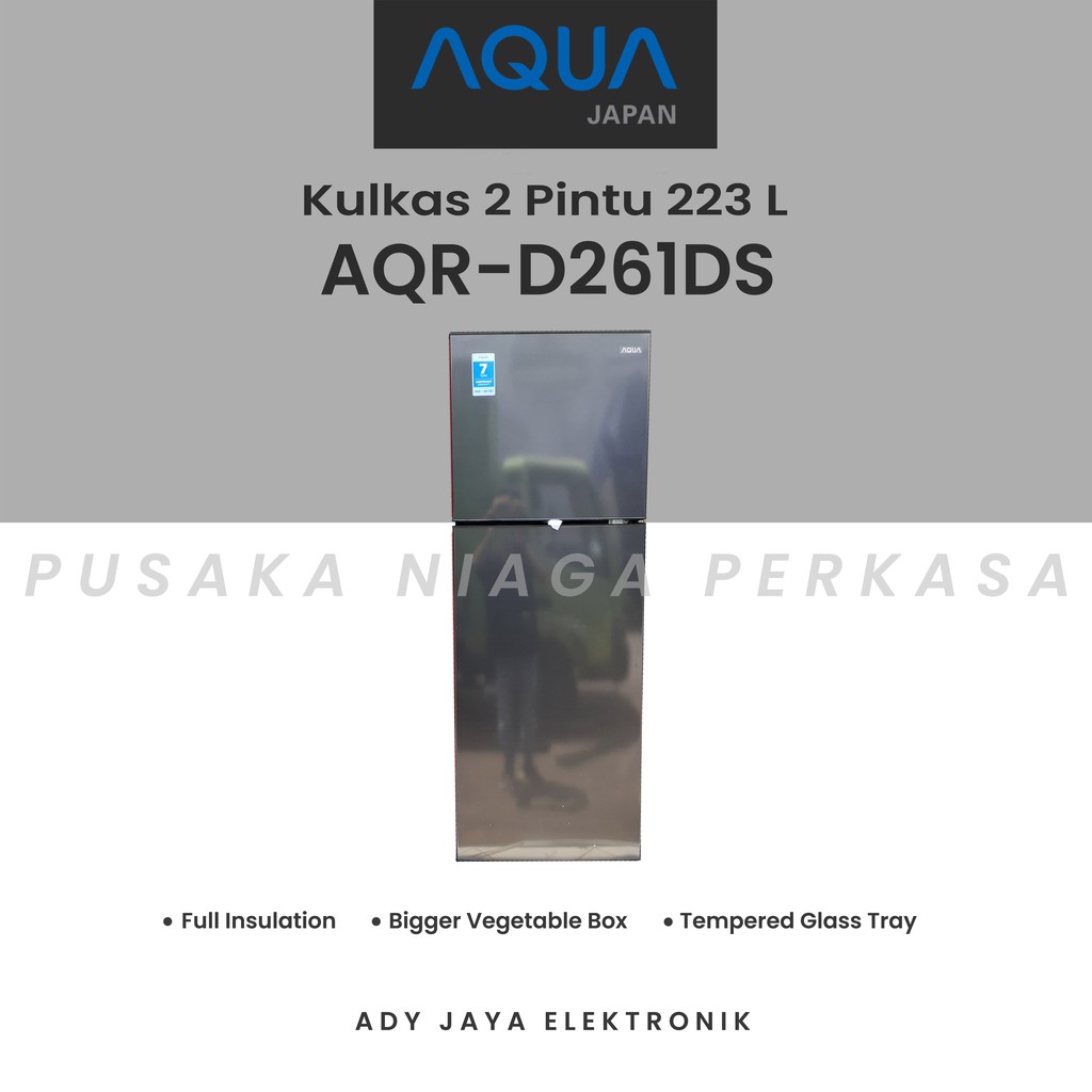 Jual KULKAS 2 PINTU AQUA AQR D261DG Shopee Indonesia