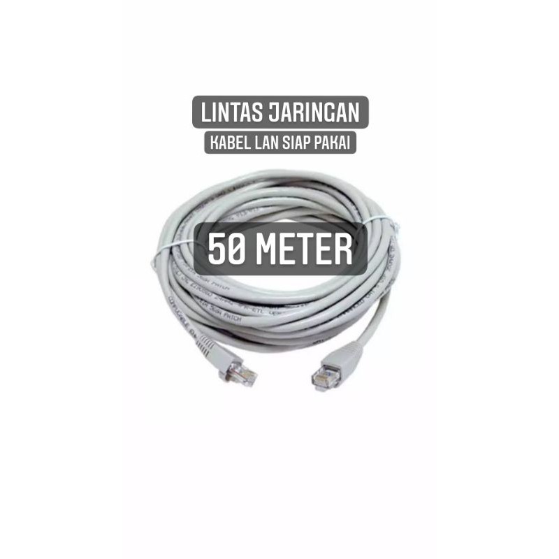 Jual KABEL LAN CAT 5 UTP SPECTRA 50 METER SIAP PAKAI Shopee Indonesia