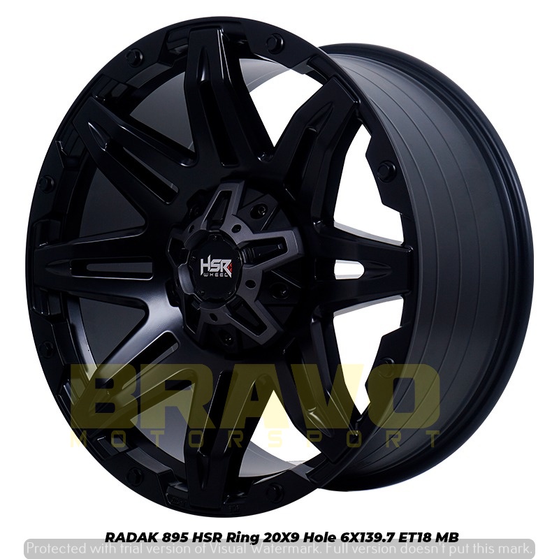 Jual Velg Mobil Ring Radak Hsr R Pcd X Black Bisa Kredit