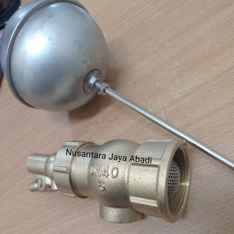 Jual Floating Valve Pelampung Tangki Otomatis Kuningan Stainless Drat