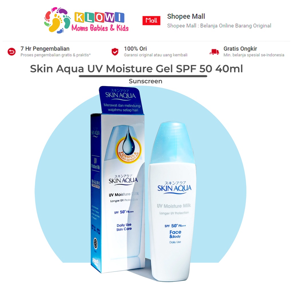 Jual Skin Aqua Uv Moisture Milk Spf 50 40 Ml Sunscreen Pelembab Wajah