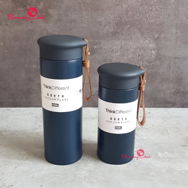 Jual Termos Think Different Tali Kulit Tumbler Kopi Premium Thermo