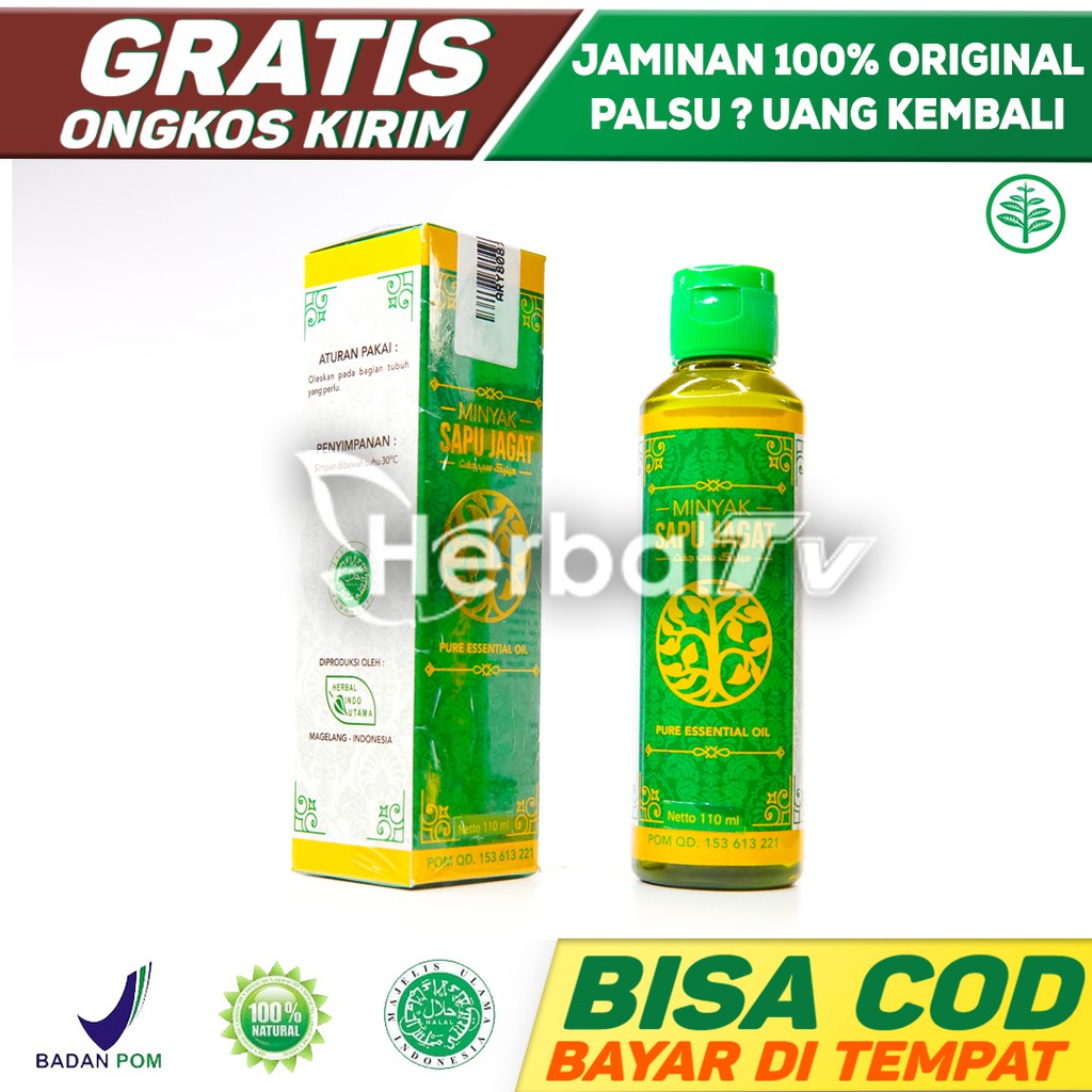 Jual Minyak Sapu Jagat Original Herbal Obat Saraf Kejepit Syaraf