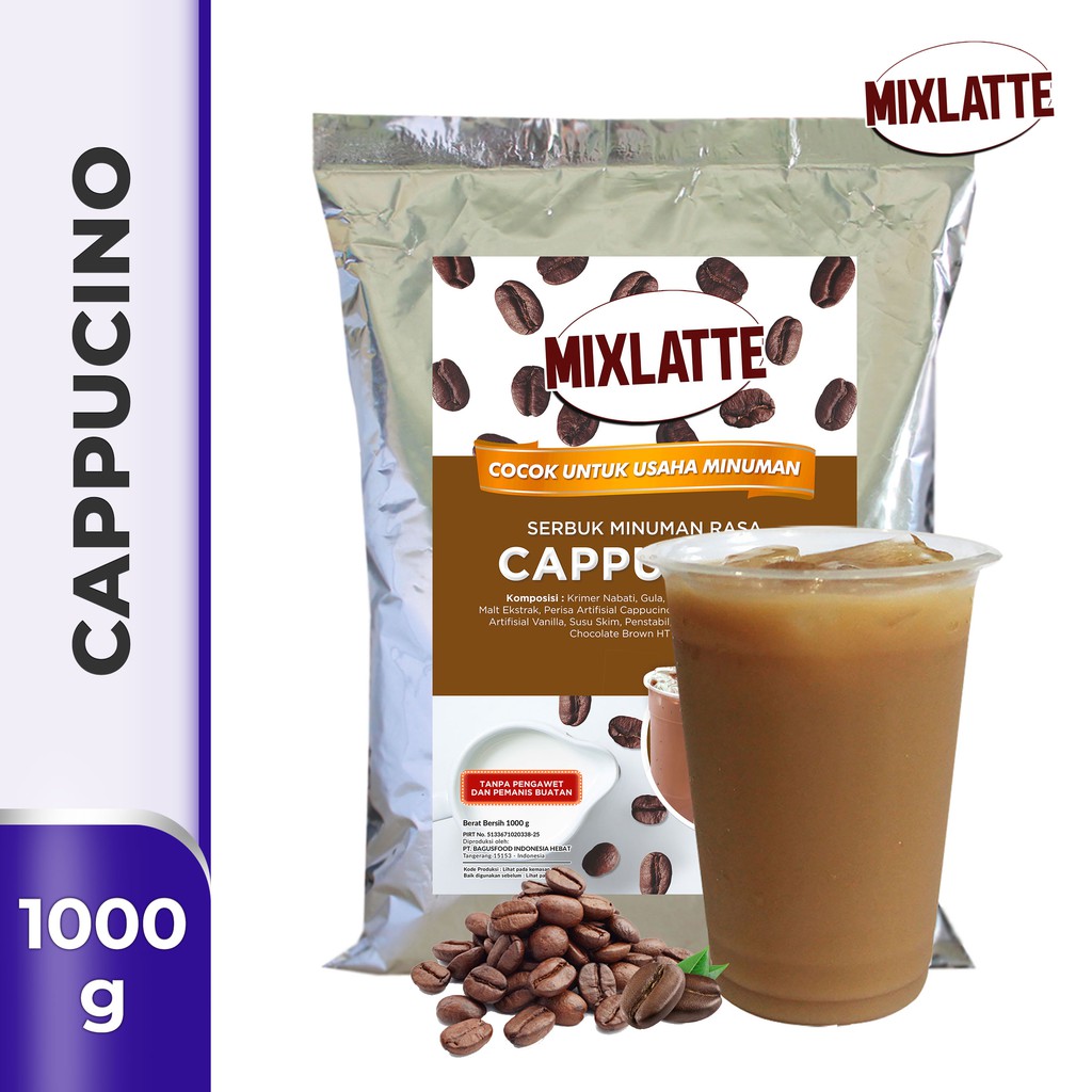 Jual Powder Drink Bubuk Minuman Rasa CAPPUCINO MIXLATTE 1Kg Shopee