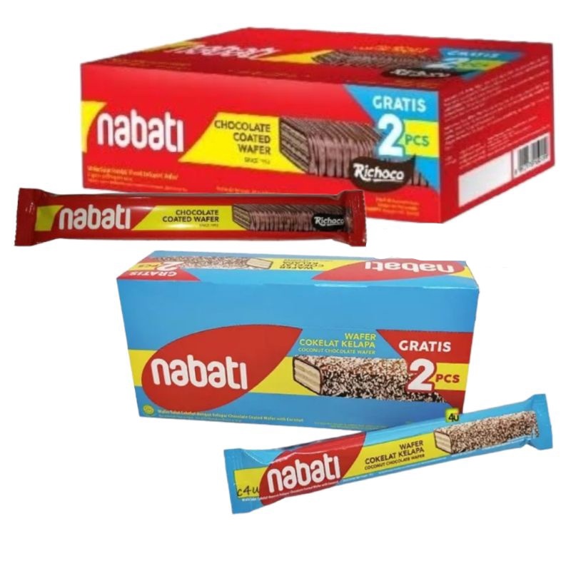 Jual Nabati Chocolate Coated Wafer Kelapa Cokelat Isi Pcs Shopee