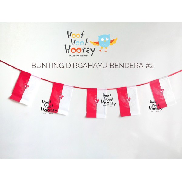 Jual Bendera Plastik Bendera Merah Putih Garland Dirgahayu Hiasan Hut