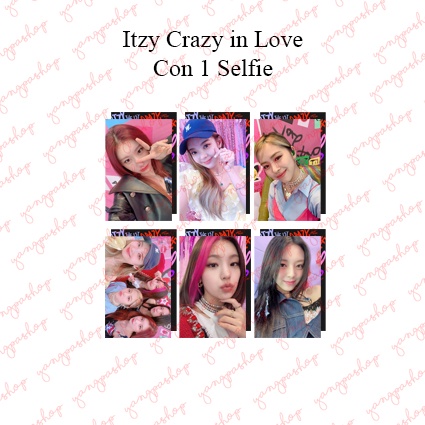 Jual READY SET ITZY CRAZY IN LOVE ISJI PHOTOCARD FAN MADE