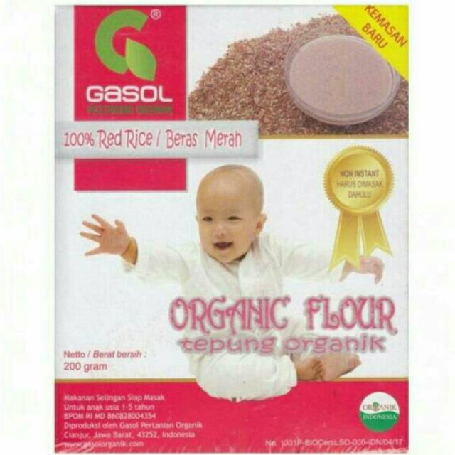 Jual Mpasi Bayi Tepung Gasol Tepung Bubur Organik Varian Kacang Hijau