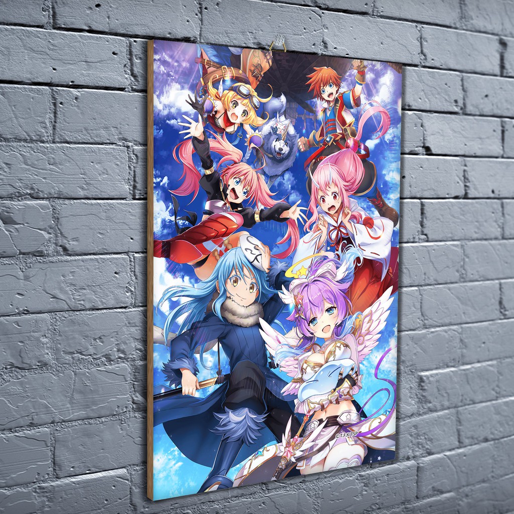 Jual Poster Kayu Tensei Tensura Anime Dekorasi Kamar Poster Murah