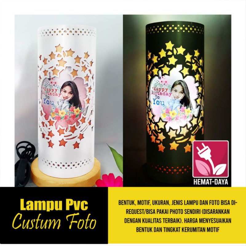 Jual Lampu Hias Kamar Tidur Ruang Tamu Aesthetic Pvc Custom Shopee