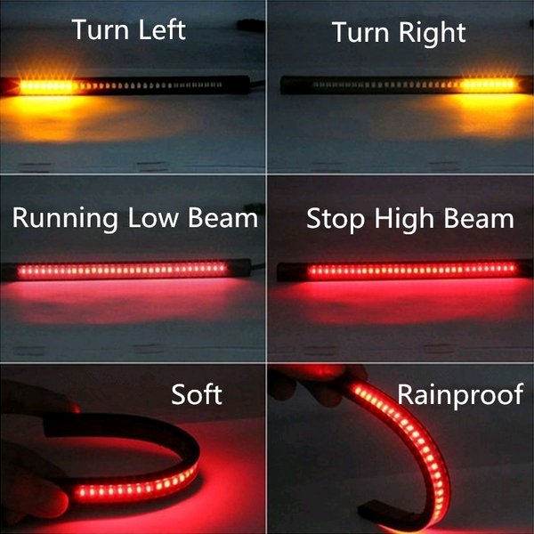 Jual Lampu Led Strip Flexible Rem Sen Sein Motor Mobil Fleksibel Brake