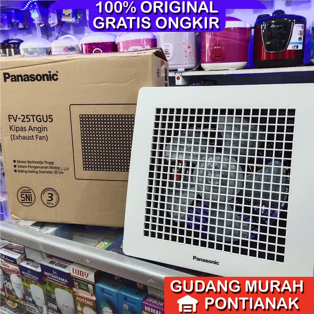 Jual Exhaust Fan Plafon Ceiling Panasonic FV 25TGU Wall Hexos Fan