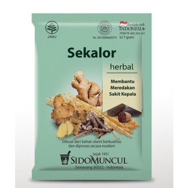 Jual Jamu Sekalor Sidomuncul Untuk Sakit Kepala Isi Sachet