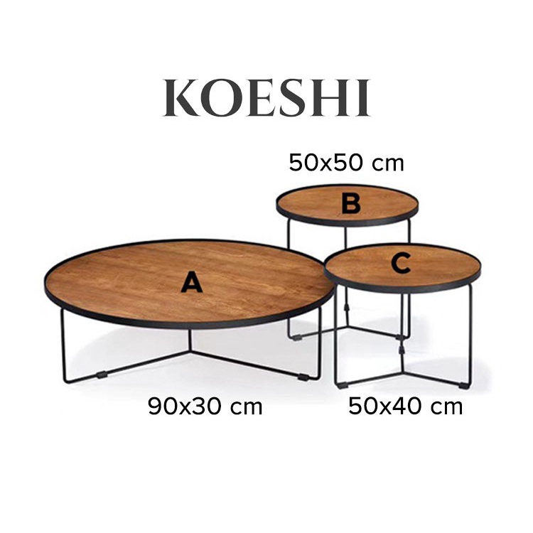 Jual Meja Kopi Meja Tamu Coffee Table Minimalist Koeshi Koji Table