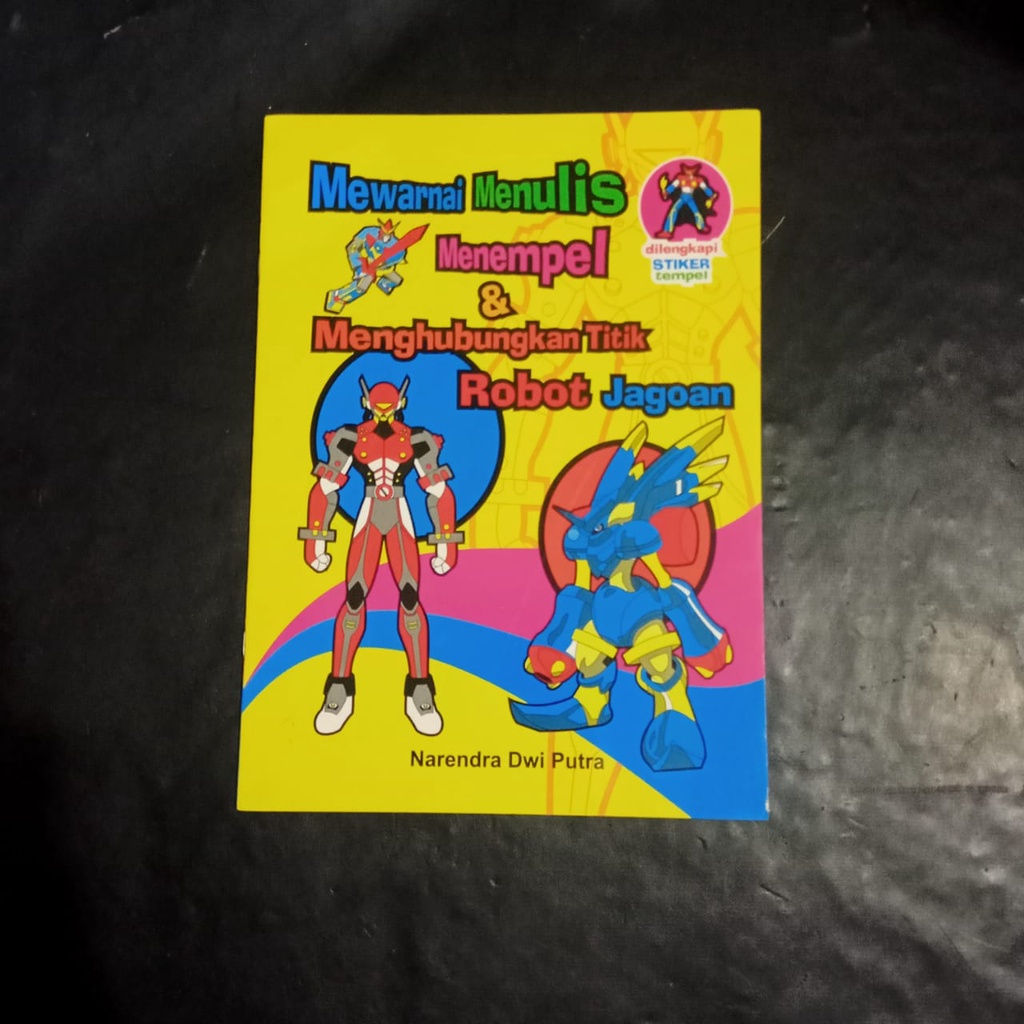 Jual Mewarnai Menulis Menempel Robot Jagoan Original Musibook Bukuasli