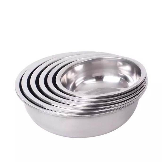 Jual Baskom Stainless Steel Tebal Mangkok Mangkuk Bowl Stenlis Anti