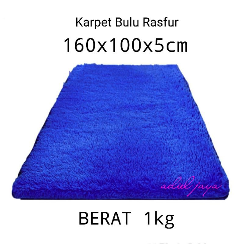 Jual Karpet Bulu Rasfur Tebal 5cm Uk 160x100cm Isi HDP Shopee Indonesia