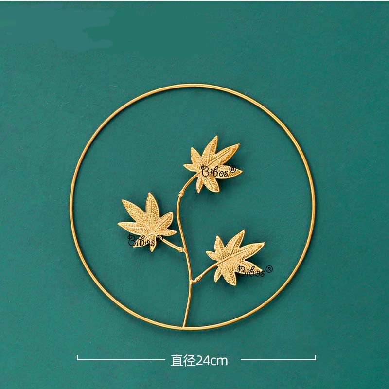 Jual Wall Decor Metal Hiasan Dinding Daun Aesthetic Nordic Style