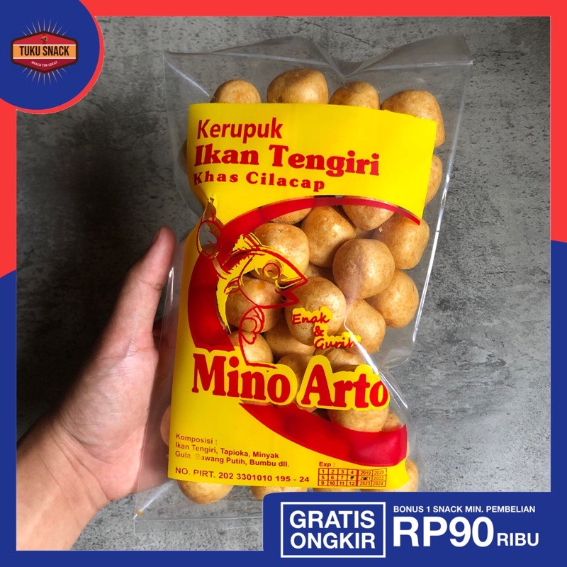 Jual Kerupuk Ikan Tenggiri Mino Arto Cilacap Shopee Indonesia