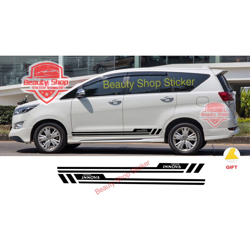 Jual Stiker Mobil Innova Sticker Toyota Innova Reborn Allnew Side Body