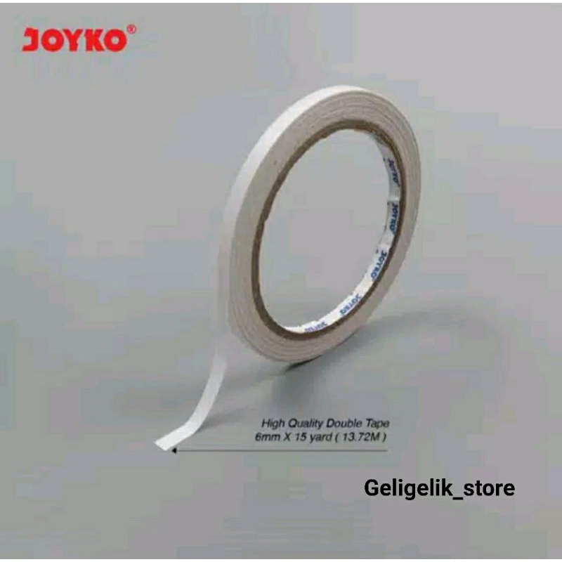 Jual Double Tape Perekat Sisi Joyko Mm X Yard Inch Sided