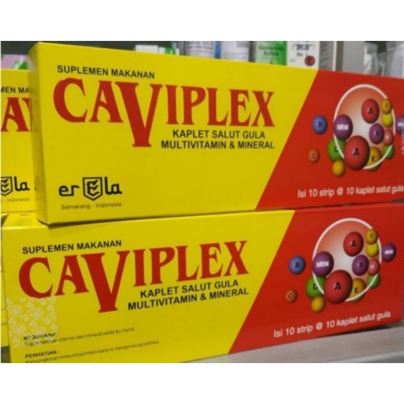 Jual Caviplex Multi Vitamin Strip Isi 10 Tablet Shopee Indonesia