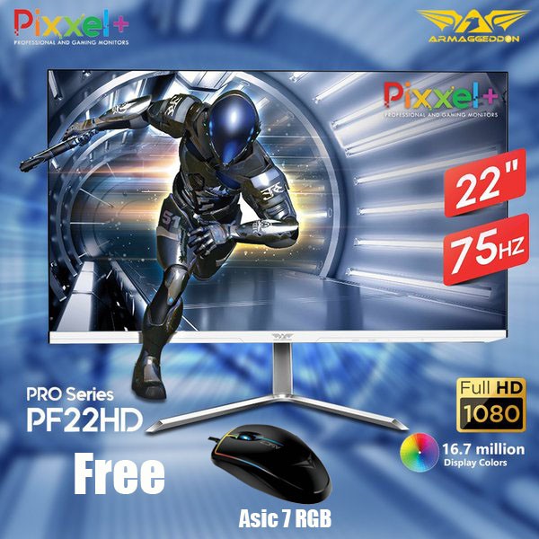 Jual Armaggeddon Gaming Monitor Pixxel Pro PF22HD 22 AHVA Panel IN