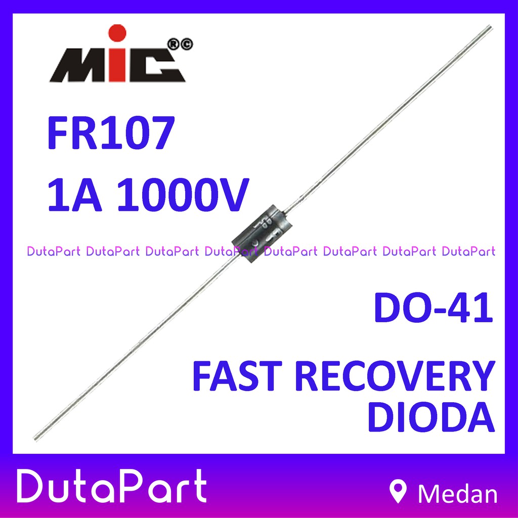 Jual FR107 FR 107 1A 1000V MIC Dioda Diode Fast Recovery Rectifier DO