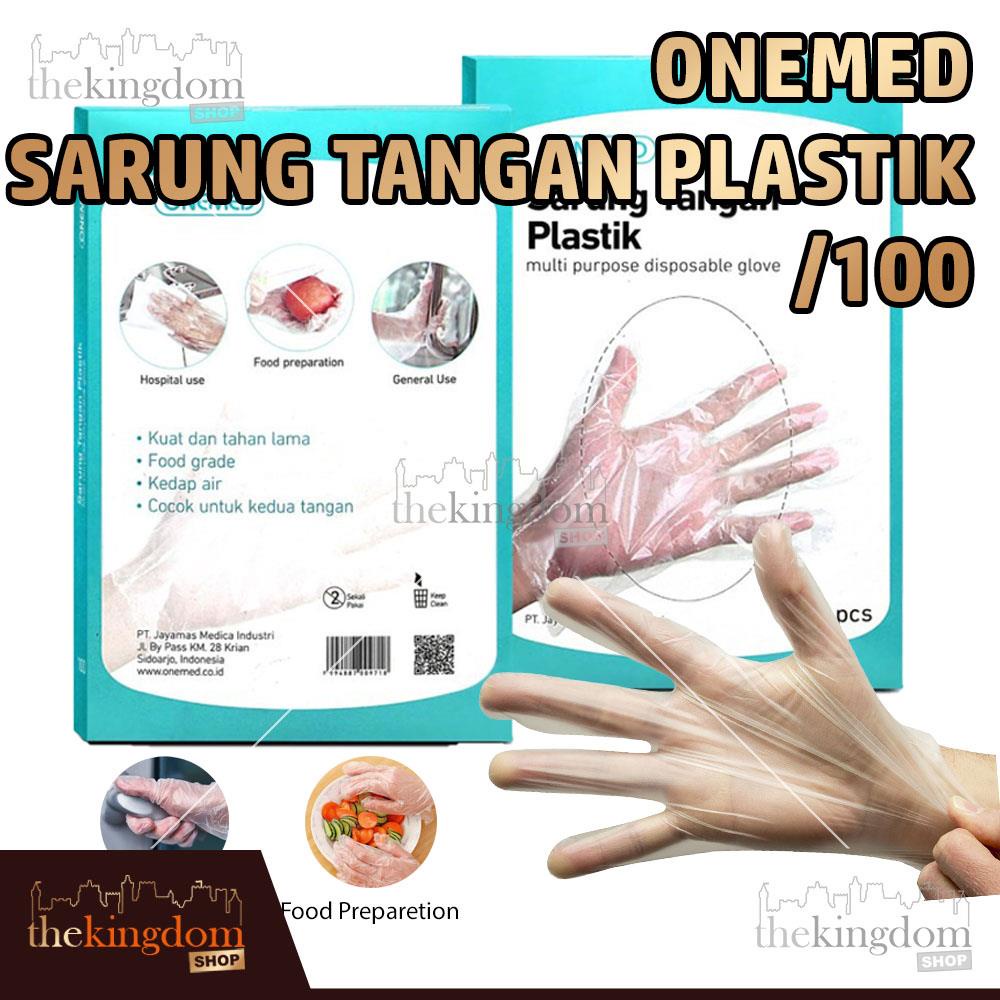 Jual Onemed Sarung Tangan Plastik 100 Handscoon Multi Purpose