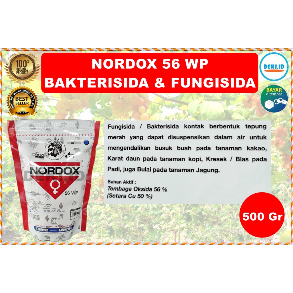 Jual Produk Bakterisida Fungisida Nordox Wp Gr Organik