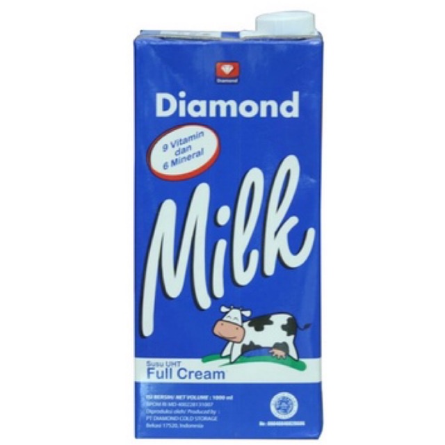 Jual SUSU DIAMOND UHT 1 Liter FULL CREAM MILK 1000 ML Shopee Indonesia