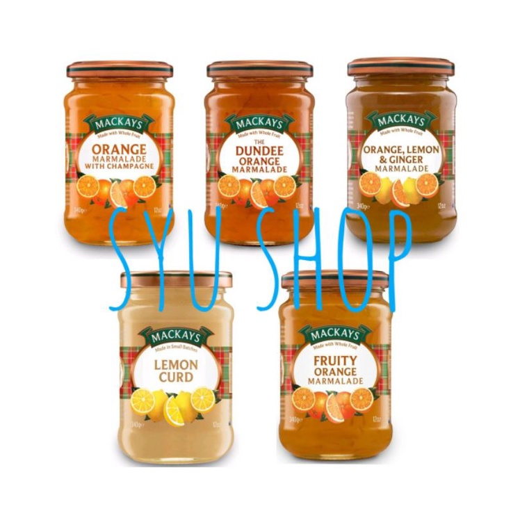 Jual Mackays Dundee Fruity Orange Marmalade Jam Lemon Curd Ginger