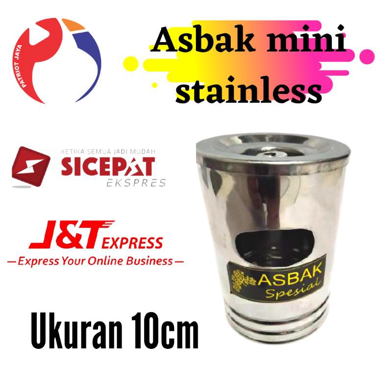 Jual Asbak Mini Stainlss Miniatur Tong Sampah Asbak Mini Ukuran 10cm