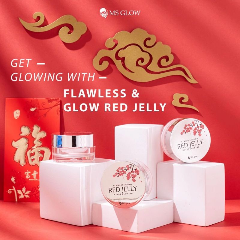 Jual FLAWLESS GLOW RED JELLY MS GLOW Original Shopee Indonesia