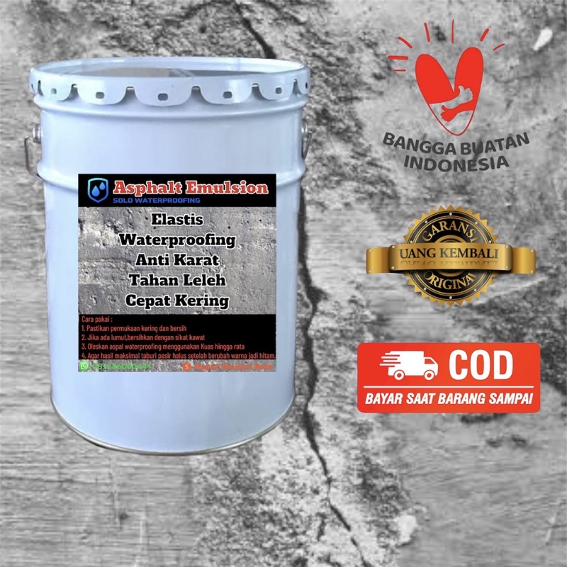 Jual Paling Ampuh Aspal Cair 20 Kg Anti Bocor Waterproofing Bukan