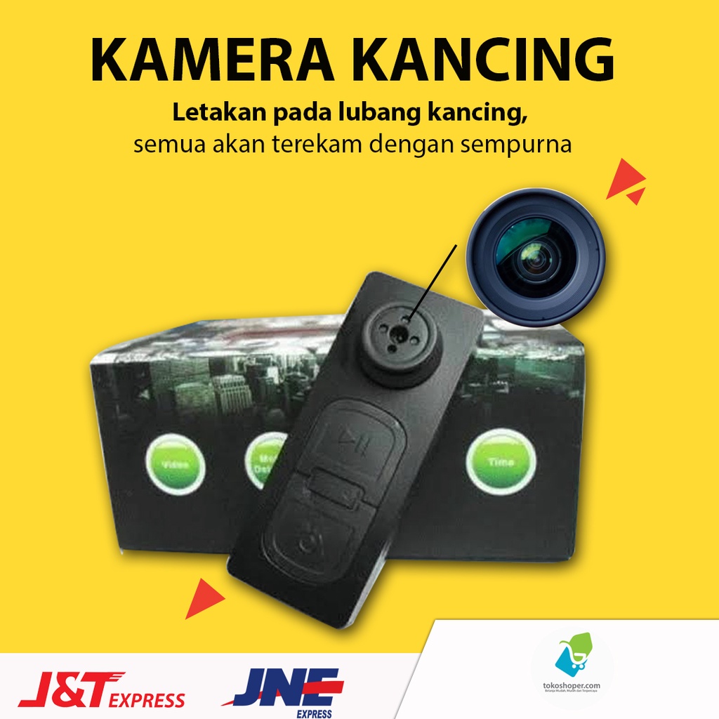 Jual Kamera Pengintai Bentuk Kancing Baju Baju Bisa Merekam Video Dan