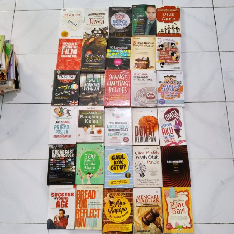 Jual Obral Buku Motivasi Pengembangan Diri Bisnis Investasi