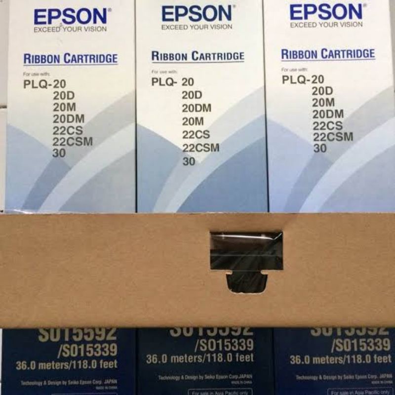 Jual Epson PLQ 20 PLQ 30 1 Box Isi 3 Pcs Ribbon Cartridge Pita