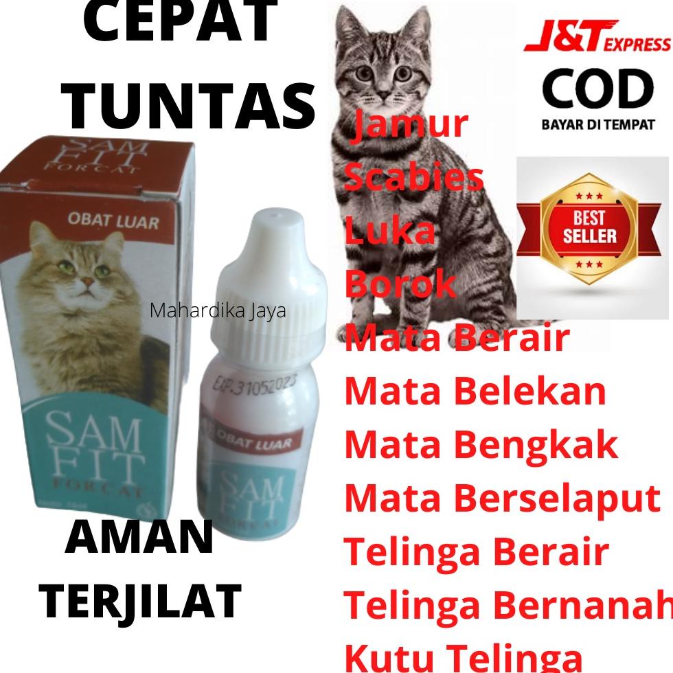 Jual COD Samfit 15ml Obat Kucing Kitten Jamur Scabies Obat Kutu Telinga