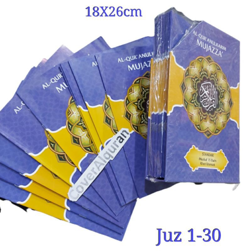 Jual Mushaf Al Quran Per Juz 15 Baris Sedang HVS 1 Juz 10 Lembar